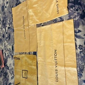 Fendi, Louis Vuitton dust bags